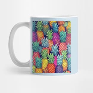 Vibrant Bright Pineapples Mug